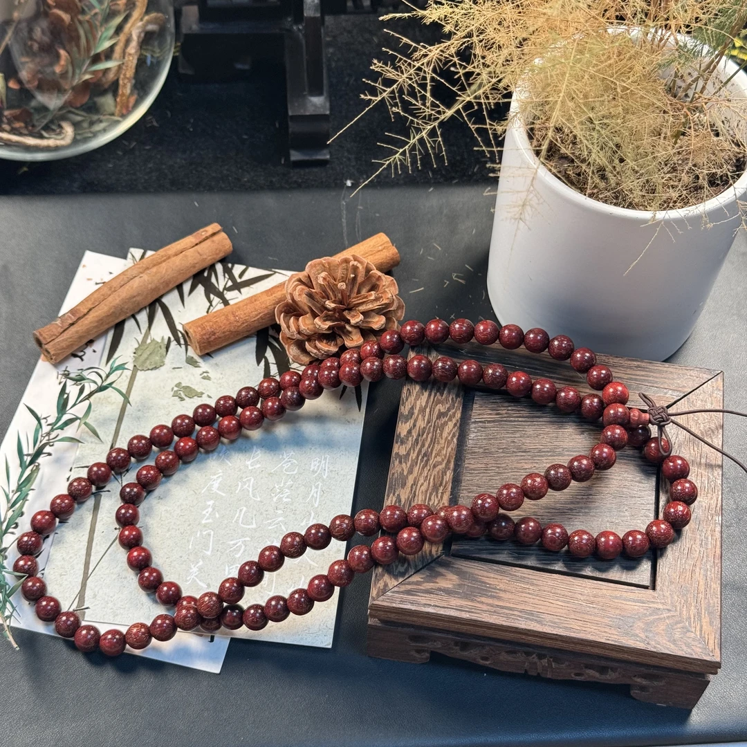 《老猪严选》cx011小叶紫檀108项链多样性发其一