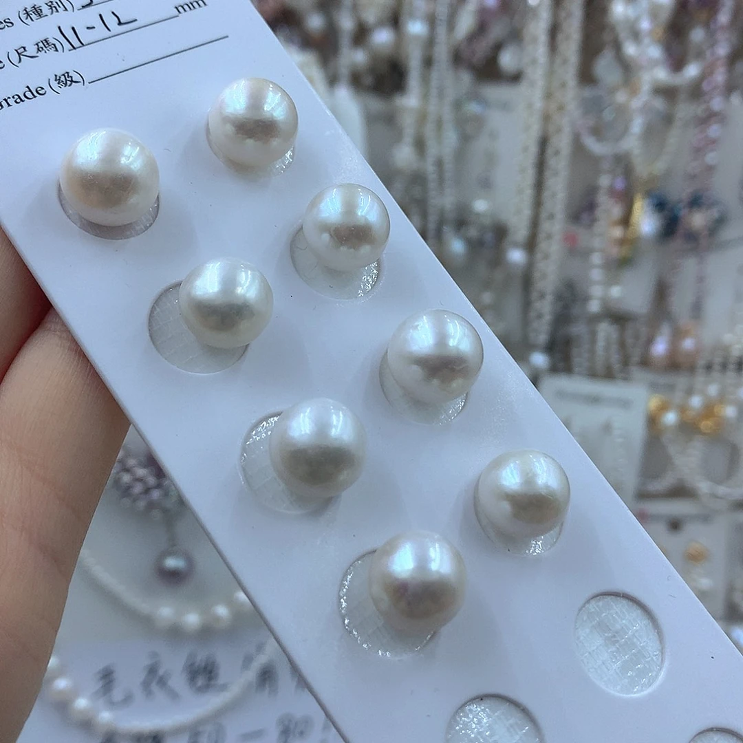 项链耳饰银S925镶嵌淡水珍珠