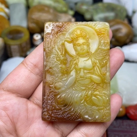 蛇纹石玉未镶嵌颈饰11