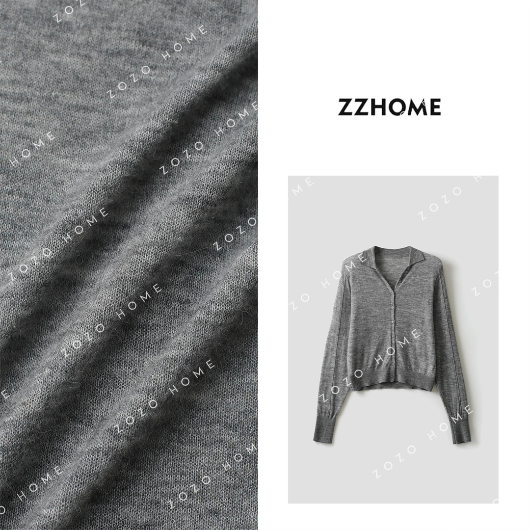 ZOZO HOME ｜奢·系列”羊·驼贝壳开衫毛体q170435p
