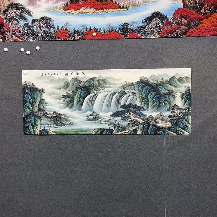 国画小六尺山水一副