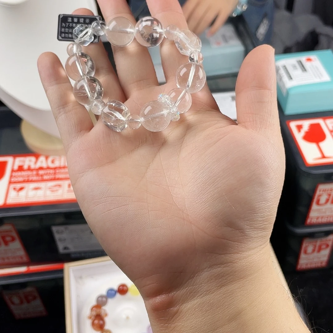 水晶手链银S925镶嵌