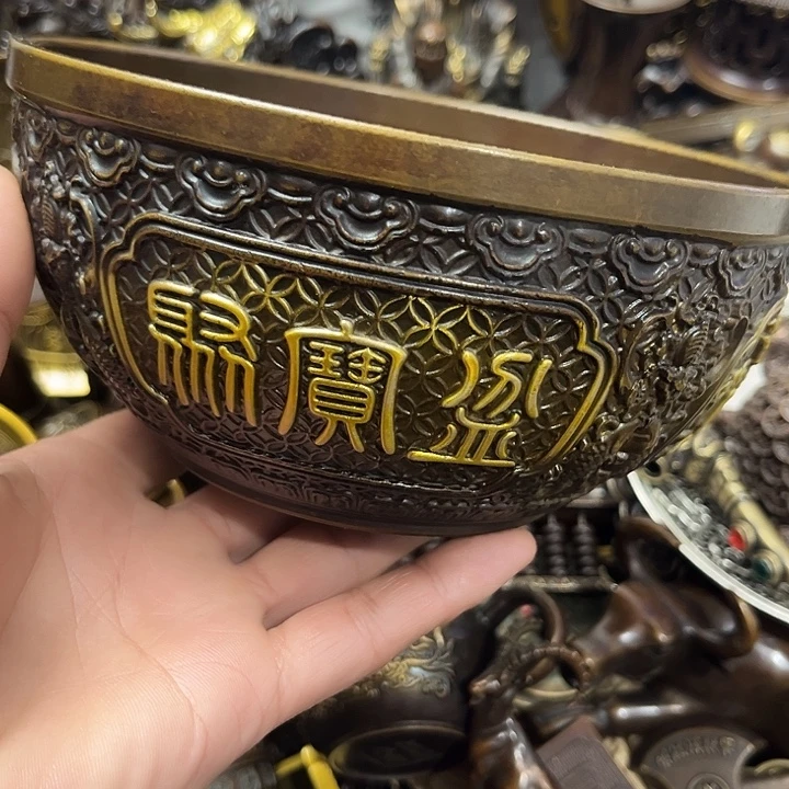 跑***王顺顺利利，铜器摆件