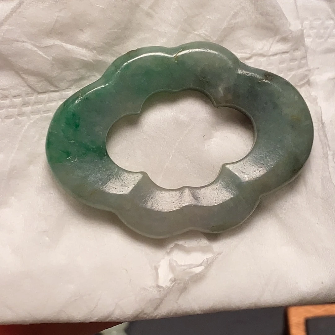 哈***哈翡翠未镶嵌挂件如圖