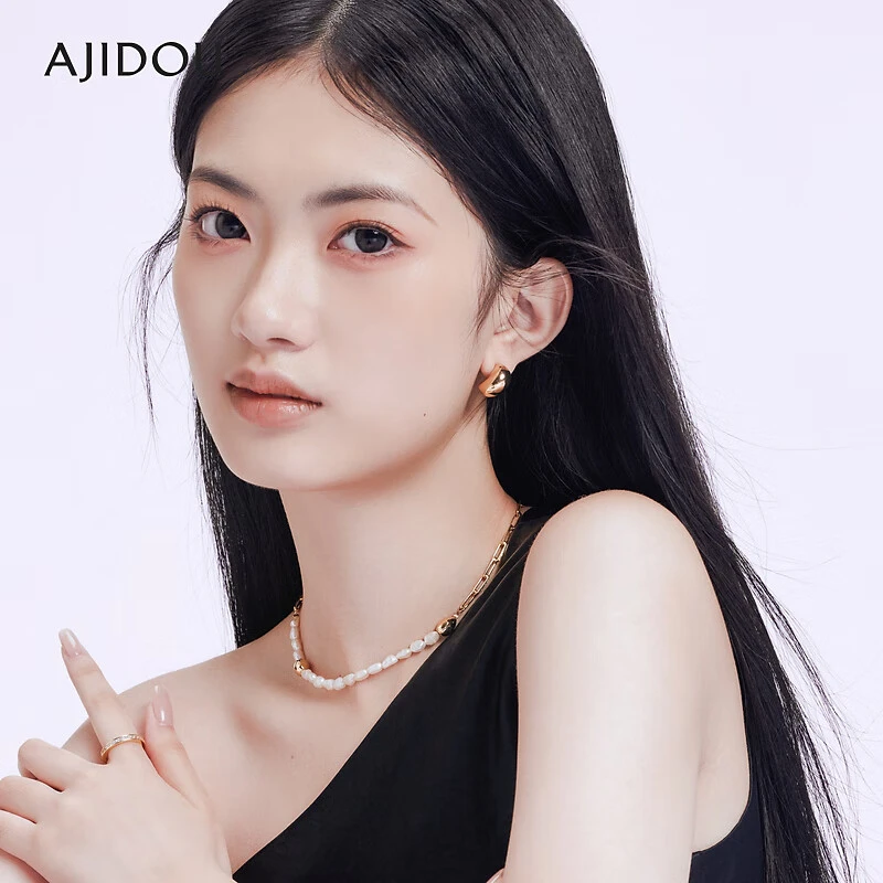 合金无非金属耳饰 阿吉豆耳钉女春夏百搭简约小众设计【MYA】