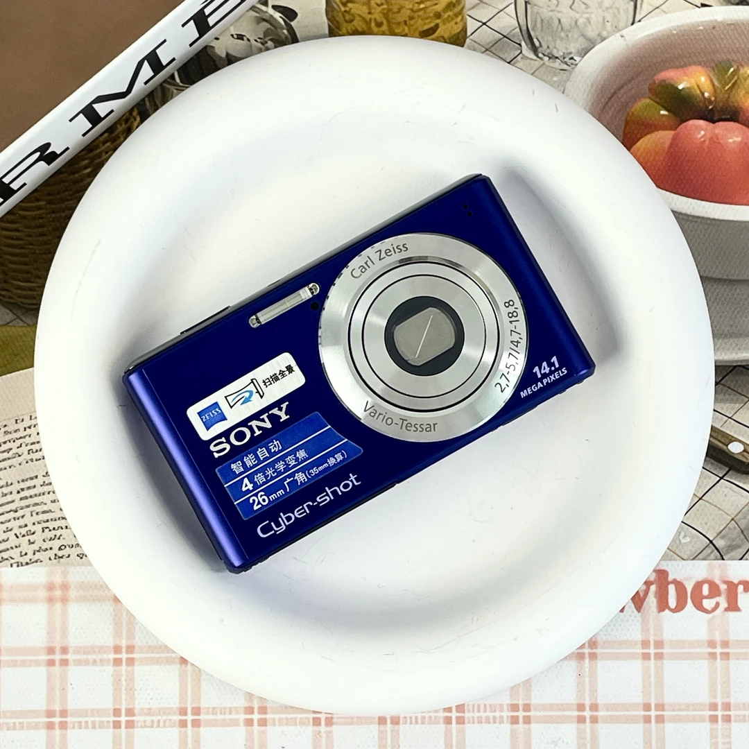 9新 Sony/索尼 W530蓝色1410万像素4倍变焦 二手no退no换