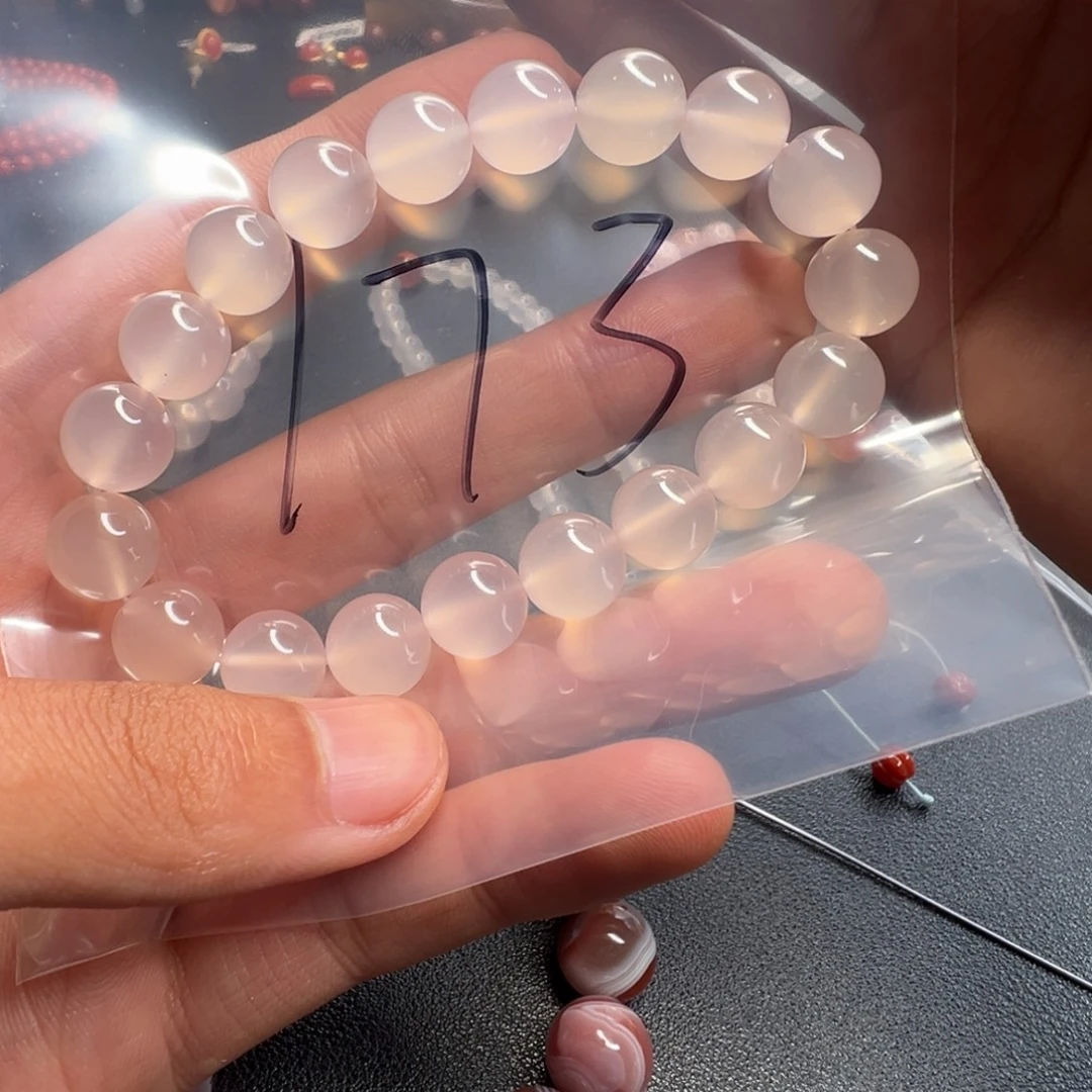 南红玛瑙未镶嵌配饰173号荔枝冻手串10+