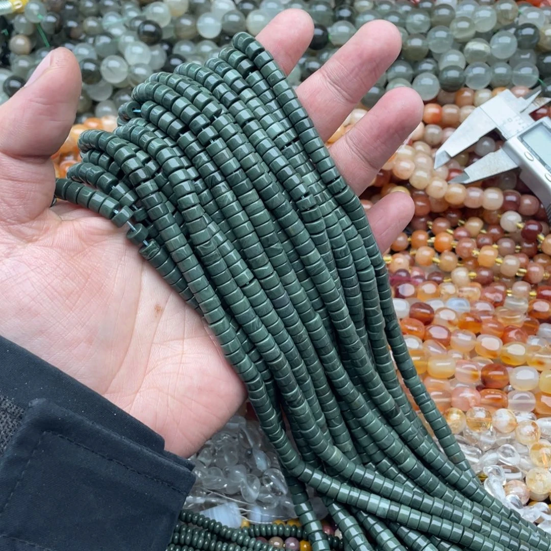 玛瑙/玉髓珠宝半成品未镶嵌一条装6mm阿拉善直切隔片