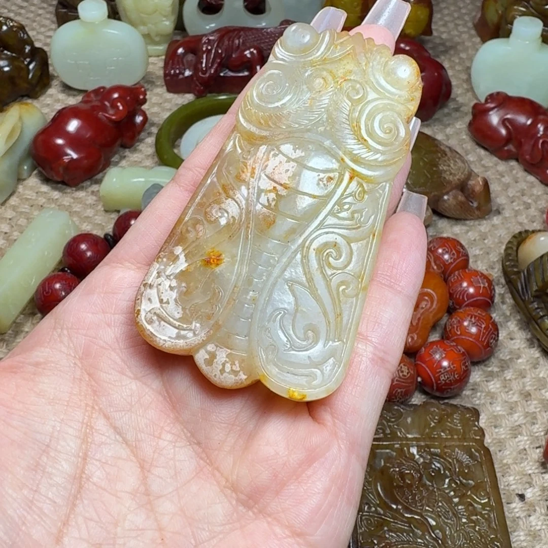 吊坠白玉菩提挂件