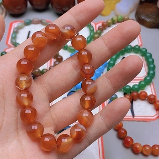 【闪购商品】玛瑙/玉髓未镶嵌珠宝半成品黎***光