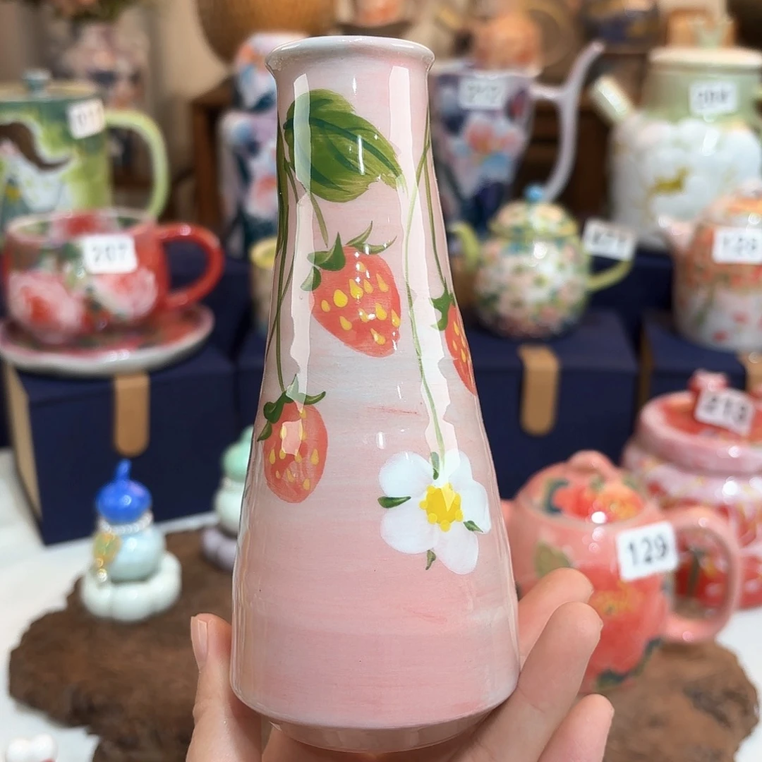 景德镇手绘高温釉下彩陶瓷茶具