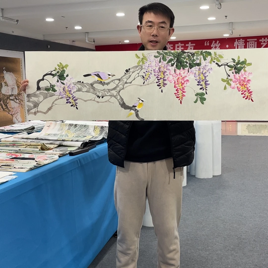 国画今天上午国画作品展示