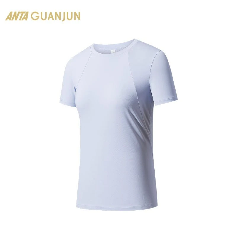 安踏冠军全天候系列女夏季通勤休闲运动圆领短袖针织衫162520101