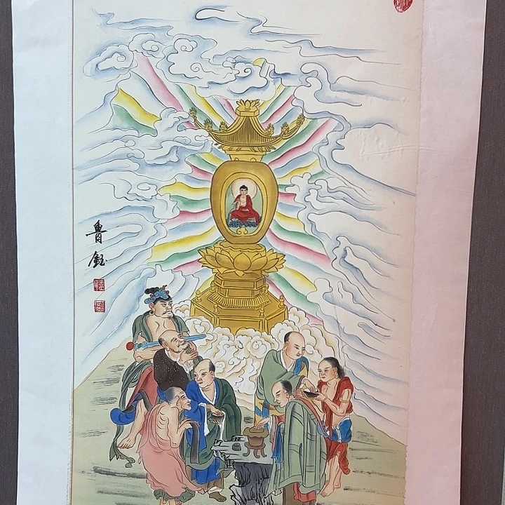 国画鲁钰老师展览原作