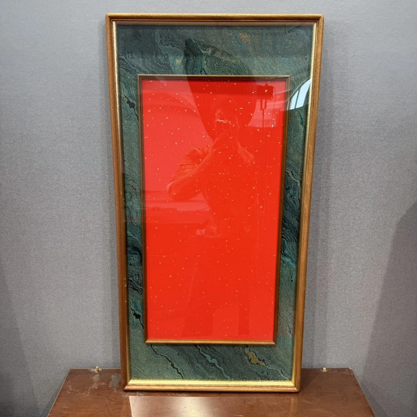 【相知】45x90鎏金岁月框中框檀木实木画框【画心65x33