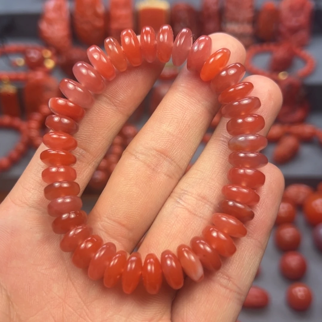 南红玛瑙手串未镶嵌