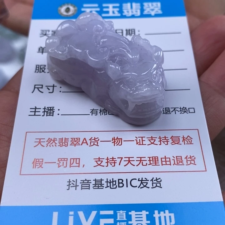 翡翠未镶嵌颈饰多人貔貅