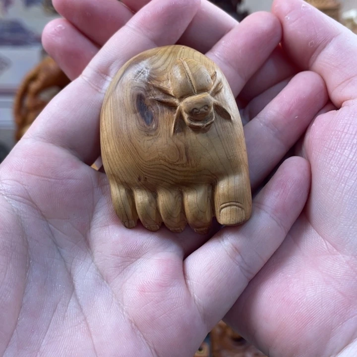 柏木（崖柏）太行崖柏根雕摆件知足常乐