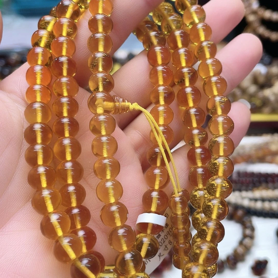 琥珀裸石未镶嵌花*e八