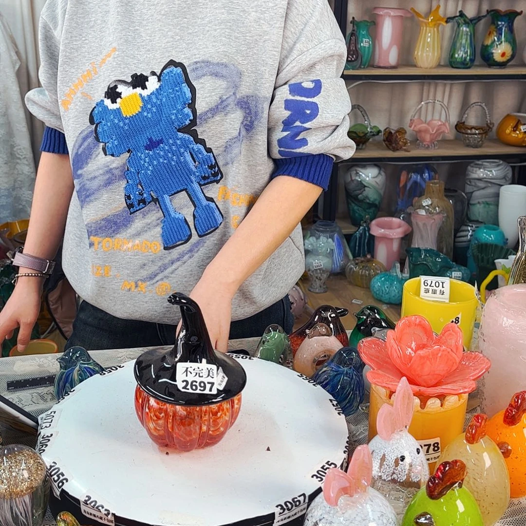 2697南瓜家悦琉璃工艺品不完美