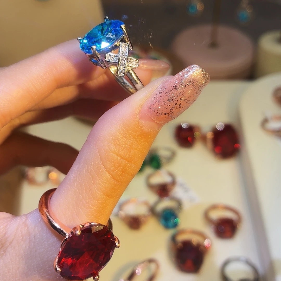 合成立方氧化锆合金如意蓝