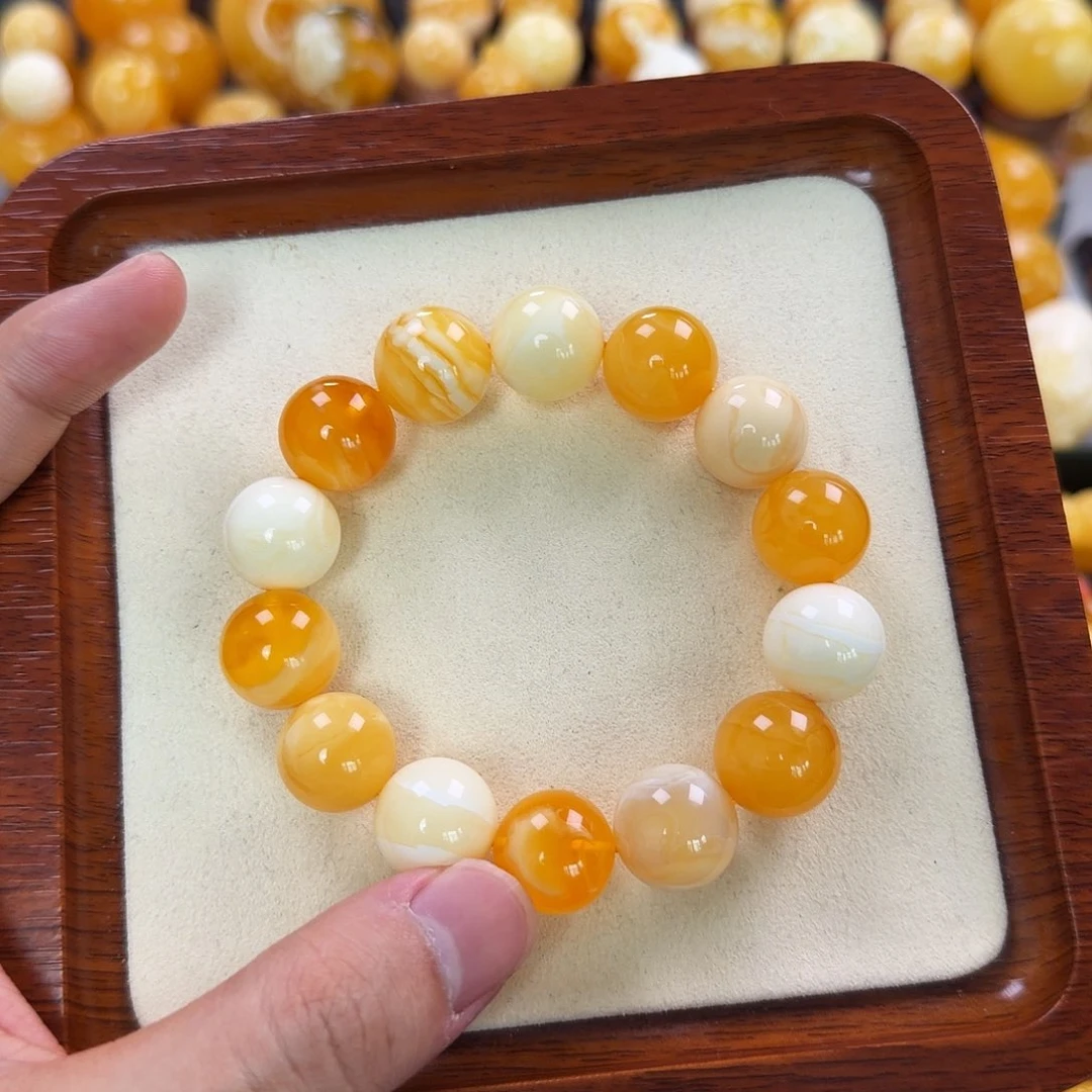 琥珀未镶嵌珠宝奇石15mm