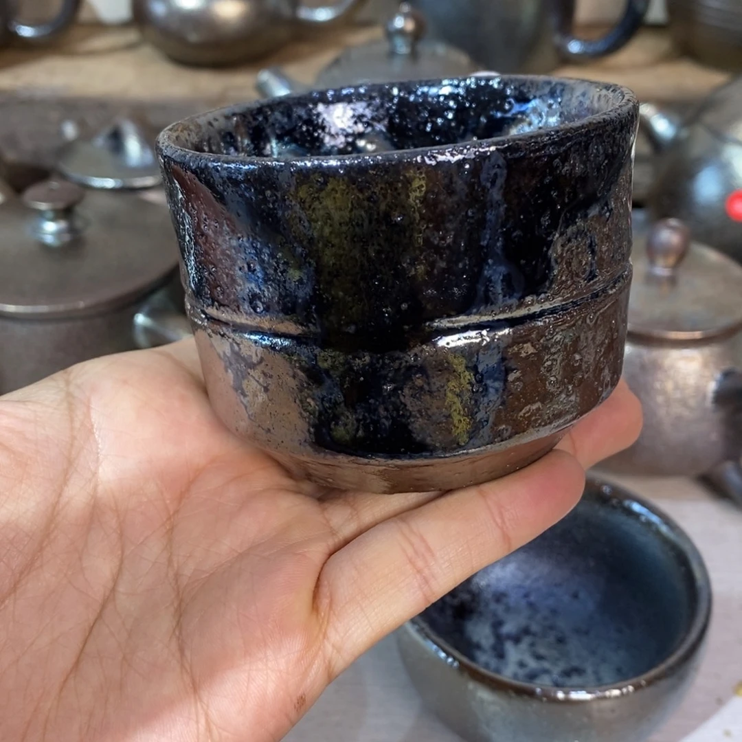 1***栋云南建水紫陶柴烧杯