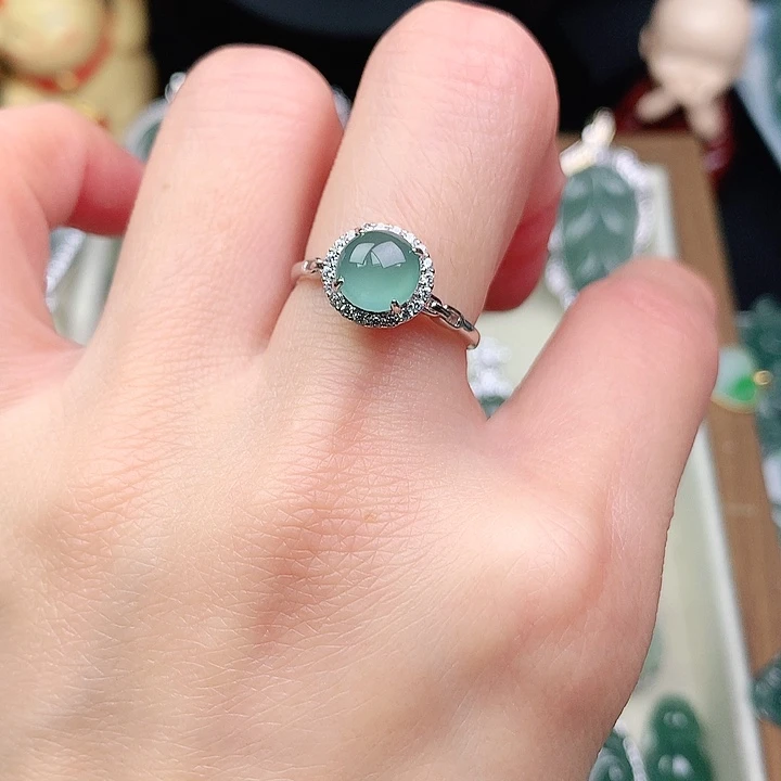 颈饰银S925镶嵌翡翠吊坠