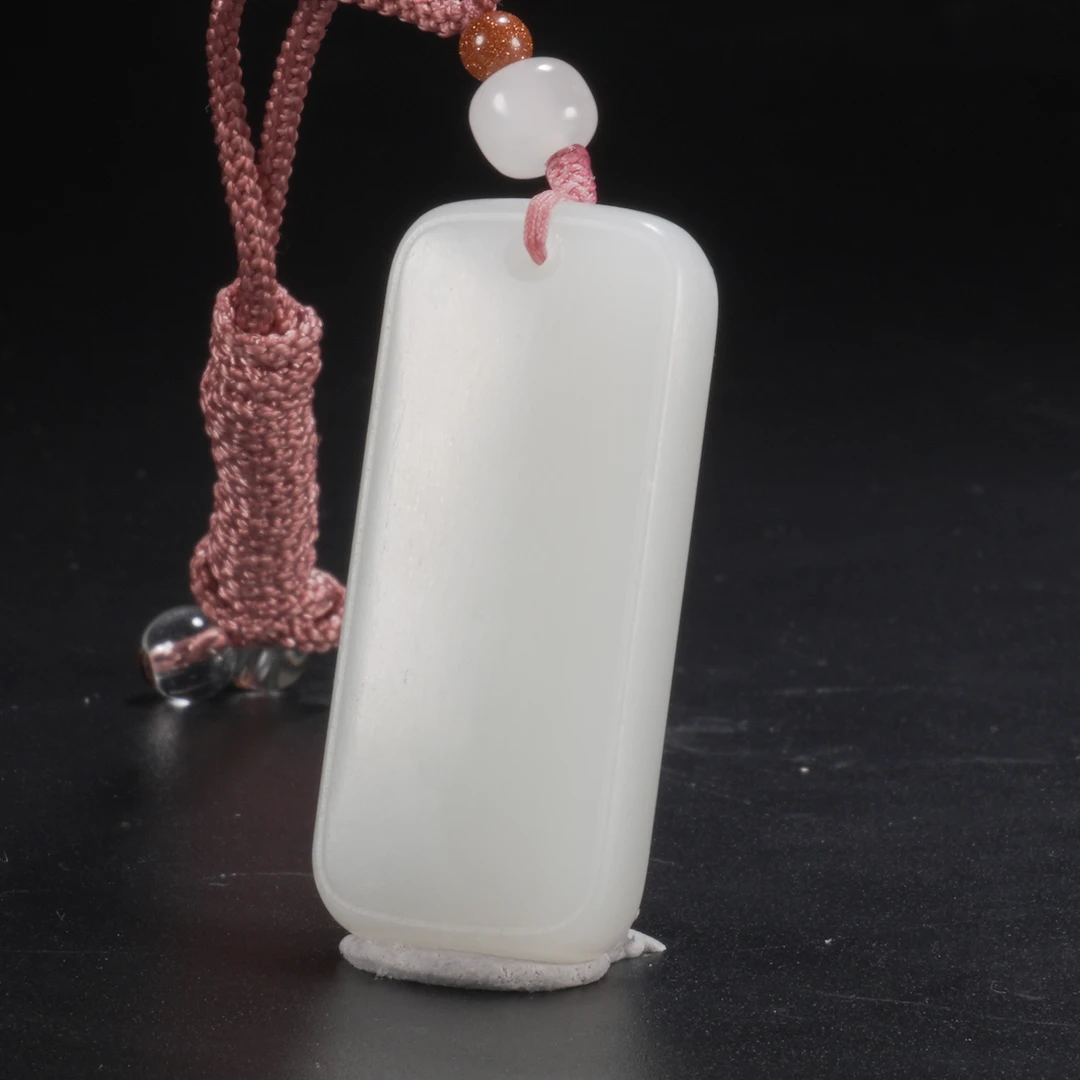 lot39和田玉平安牌挂件