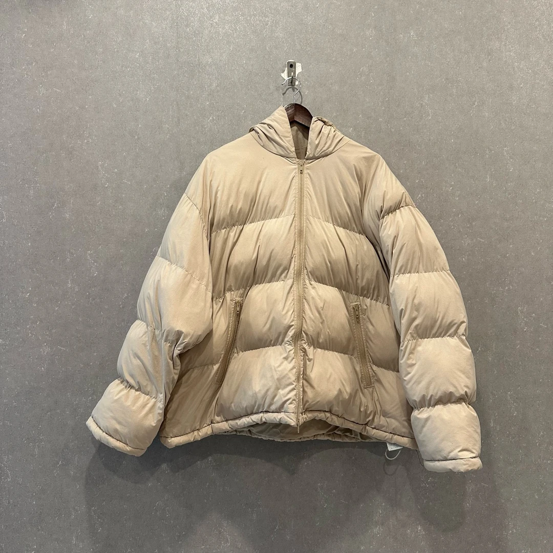 balenciaga 巴黎世家 纯色格纹微标连帽羽绒服 L码/99新/003119