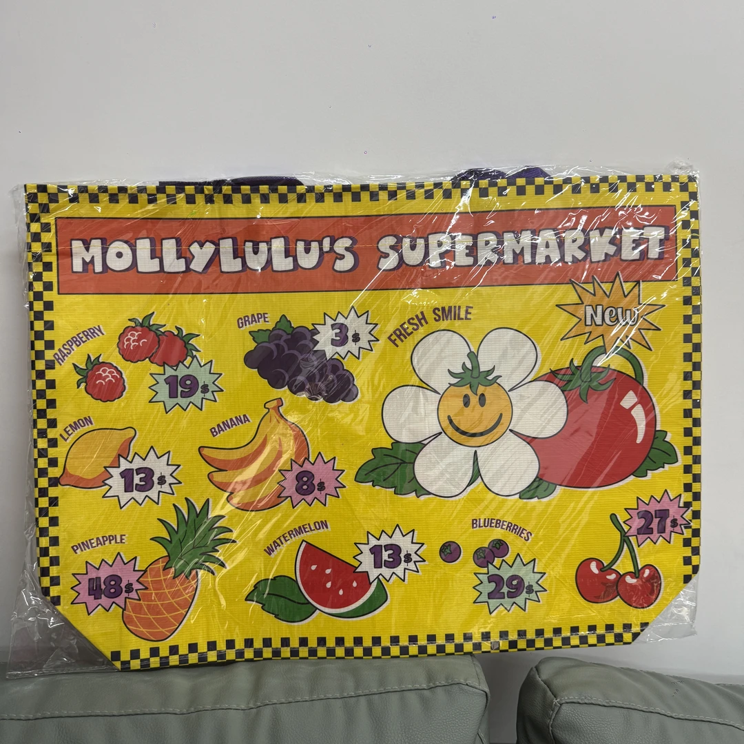 日常卡通购物袋环保袋宝宝黄色红色休闲