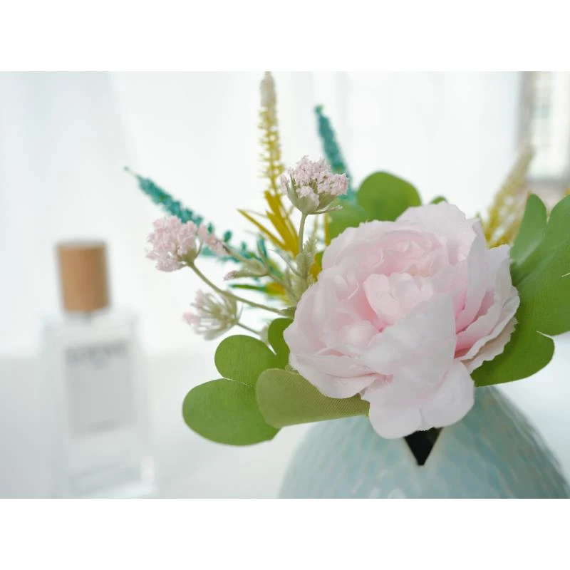 Z仿真粉牡丹假花花束餐厅卧室客厅花艺拍照摆件插花装饰花高级感