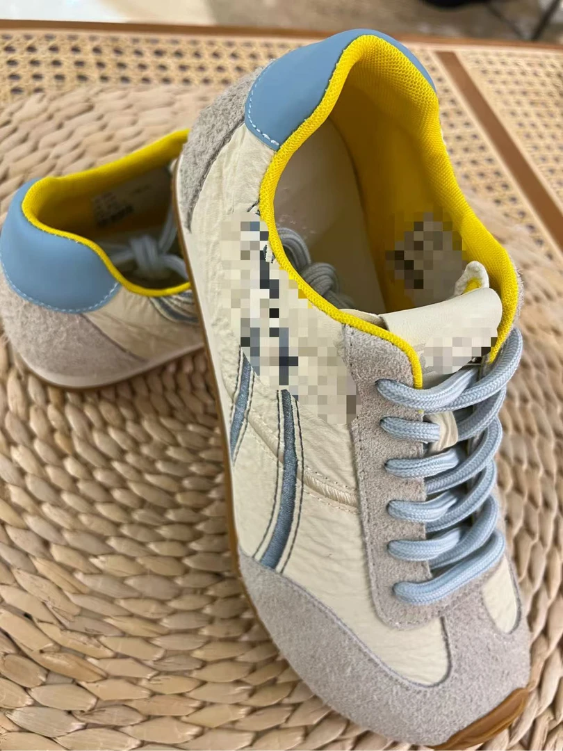 雪儿7店 蓝色拼接休闲鞋