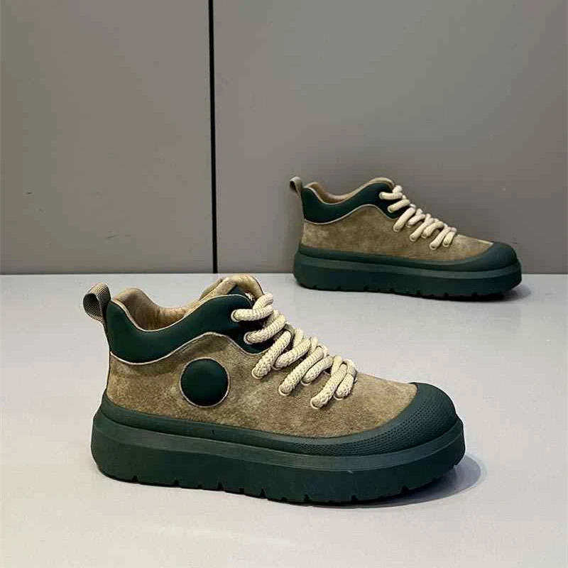 高帮男潮鞋2025秋季时尚休闲鞋透气软底舒适潮流运动百搭韩版鞋男