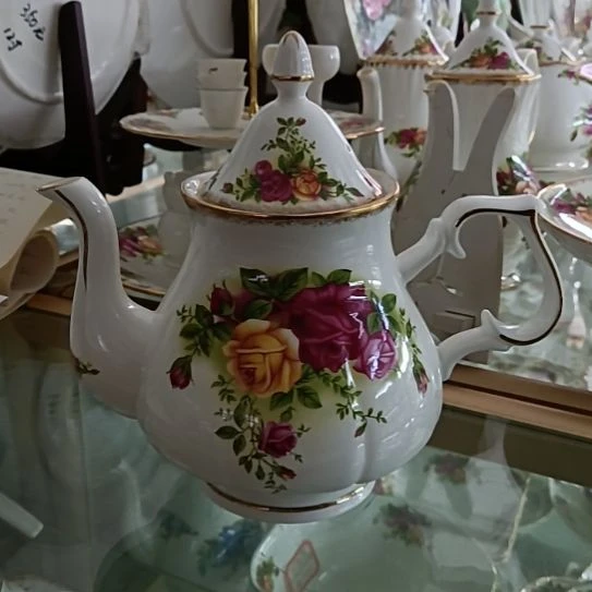 新疆西藏包邮玫瑰手工拍金1200毫升茶壶