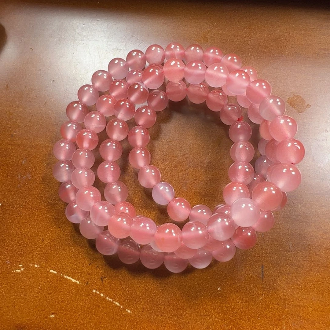 如***贝未镶嵌多圈南红玛瑙
