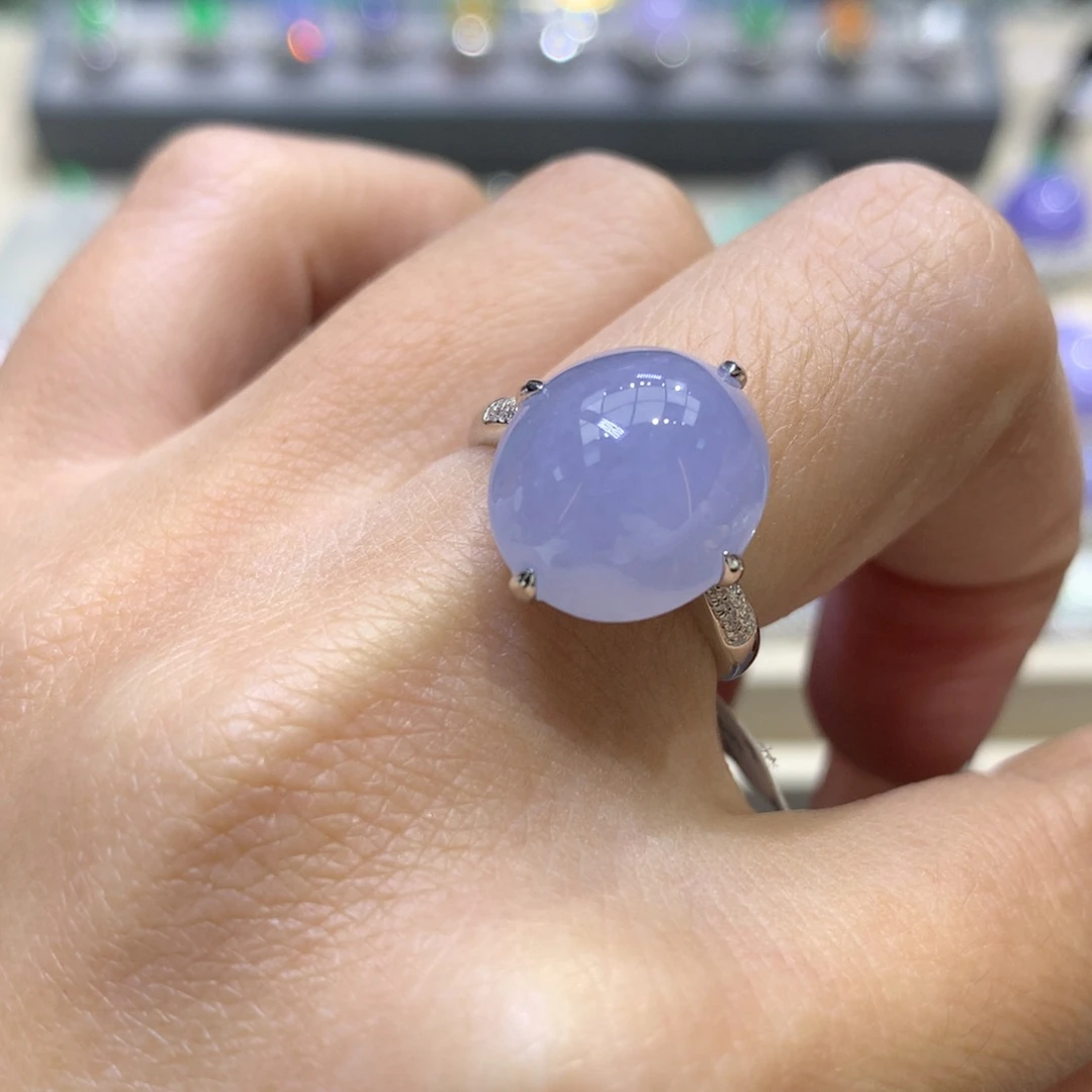 翡翠吊坠(不含链)18K金镶嵌翡翠