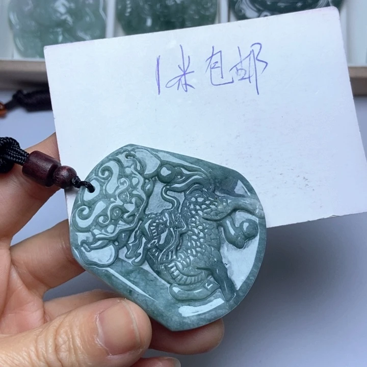 红***妈翡翠未镶嵌挂件翡翠