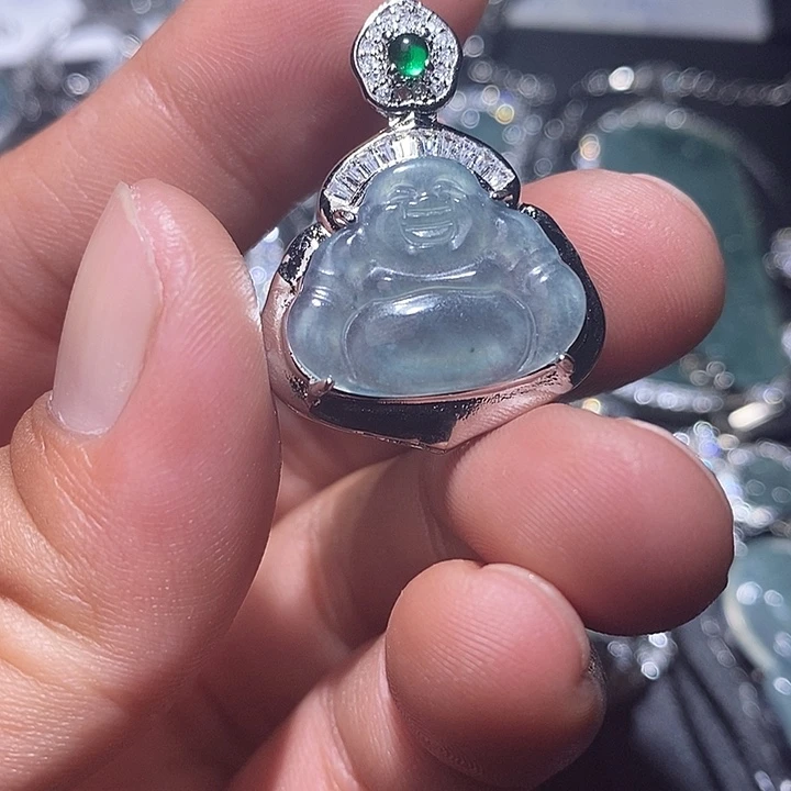 翡翠未镶嵌颈饰天然翡翠