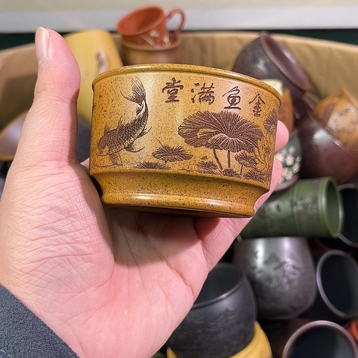 茶杯紫砂全手工紫砂主人杯