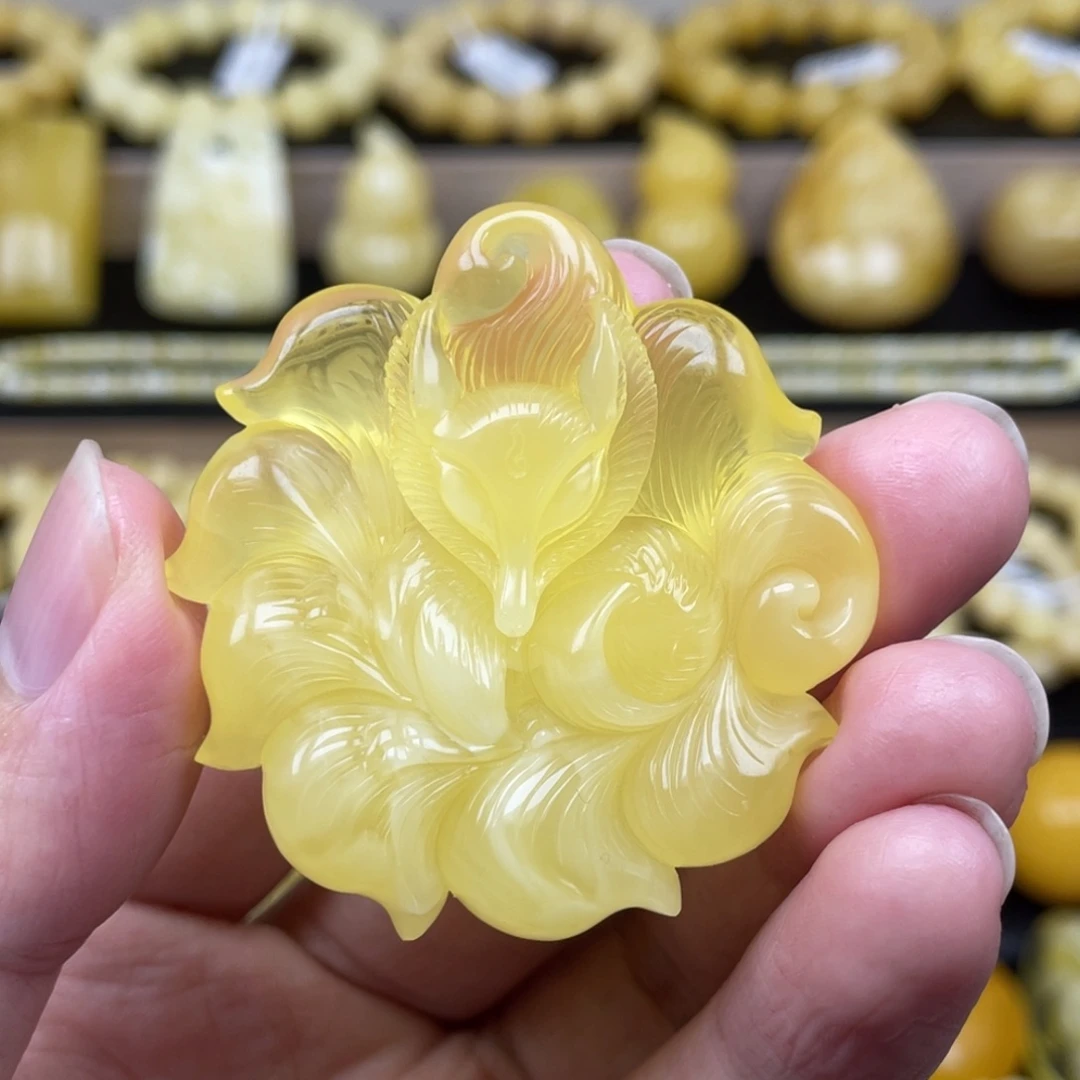 琥珀裸石未镶嵌琥珀蜜蜡