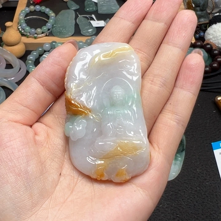 翡翠未镶嵌颈饰天然A货缅甸翡翠