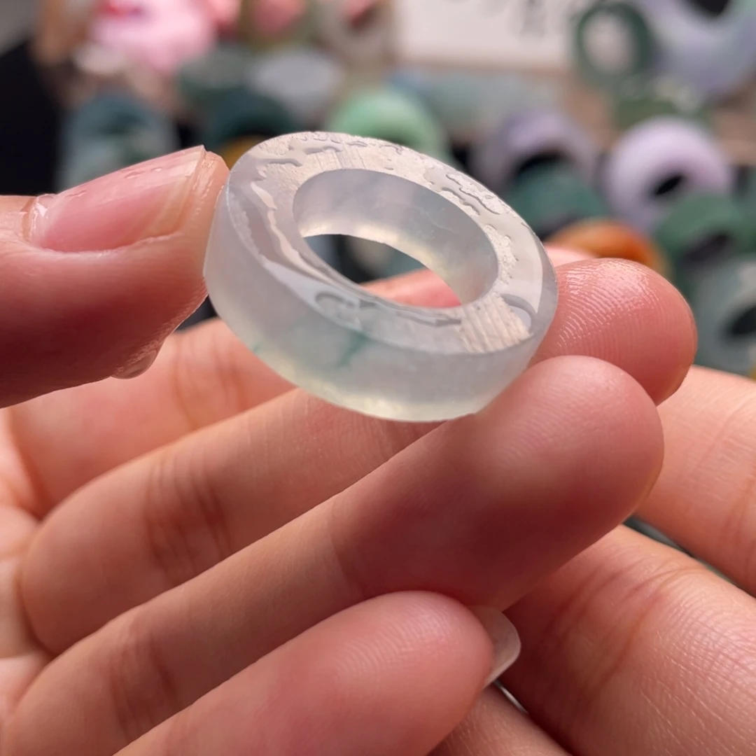 定制翡翠未镶嵌  炸光薄荷