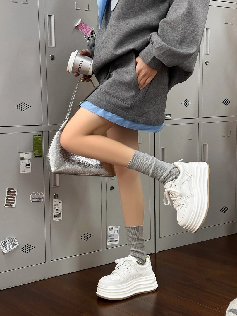 猫步·2025厚底休闲鞋小众原创百搭板鞋小白鞋