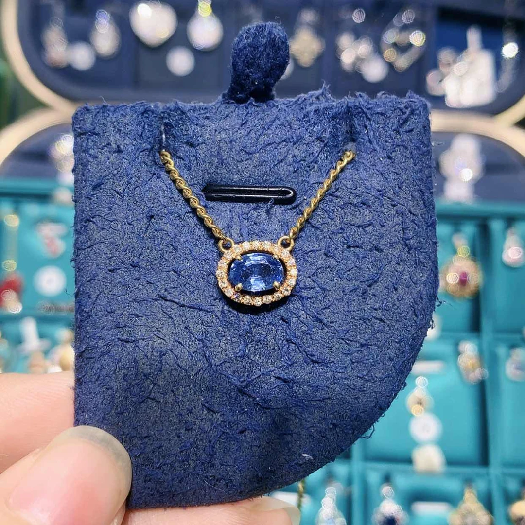 【闪购商品】颈饰蓝宝石18K金镶嵌