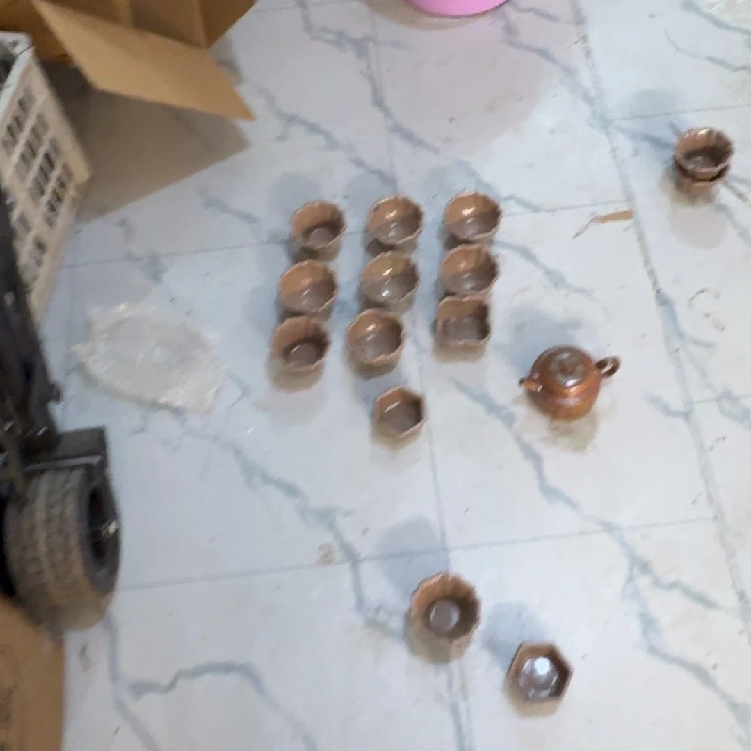 路***.龙泉青瓷茶具微瑕