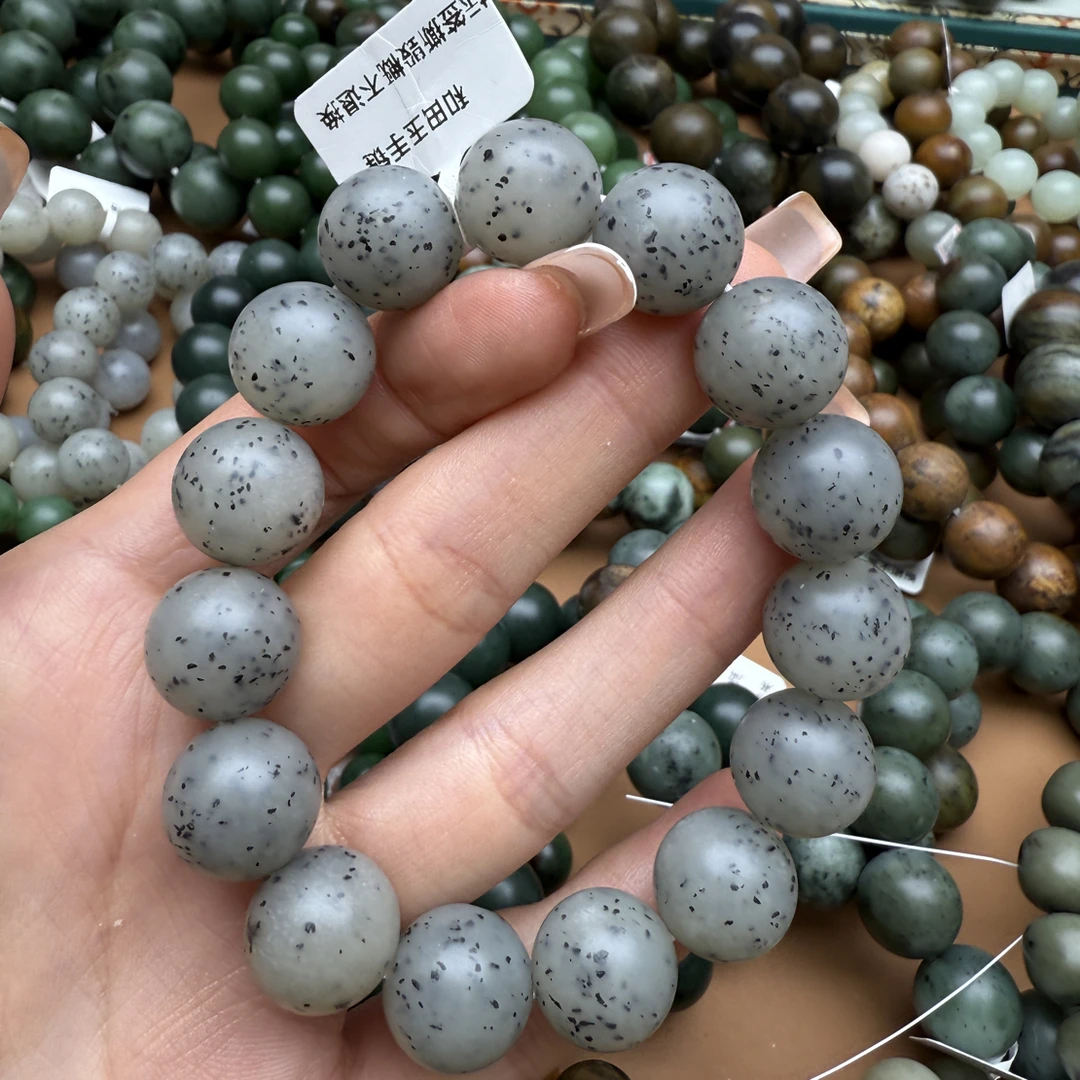 和田玉手串1215z拍一发一