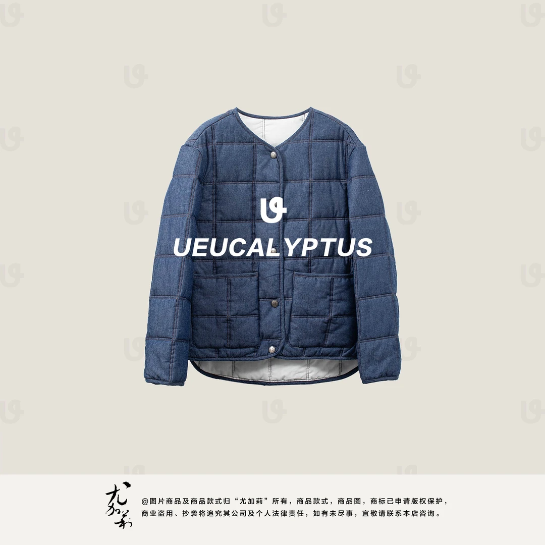 加莉精选【蓝颜】柜台同款复古老钱棉服外套-分码