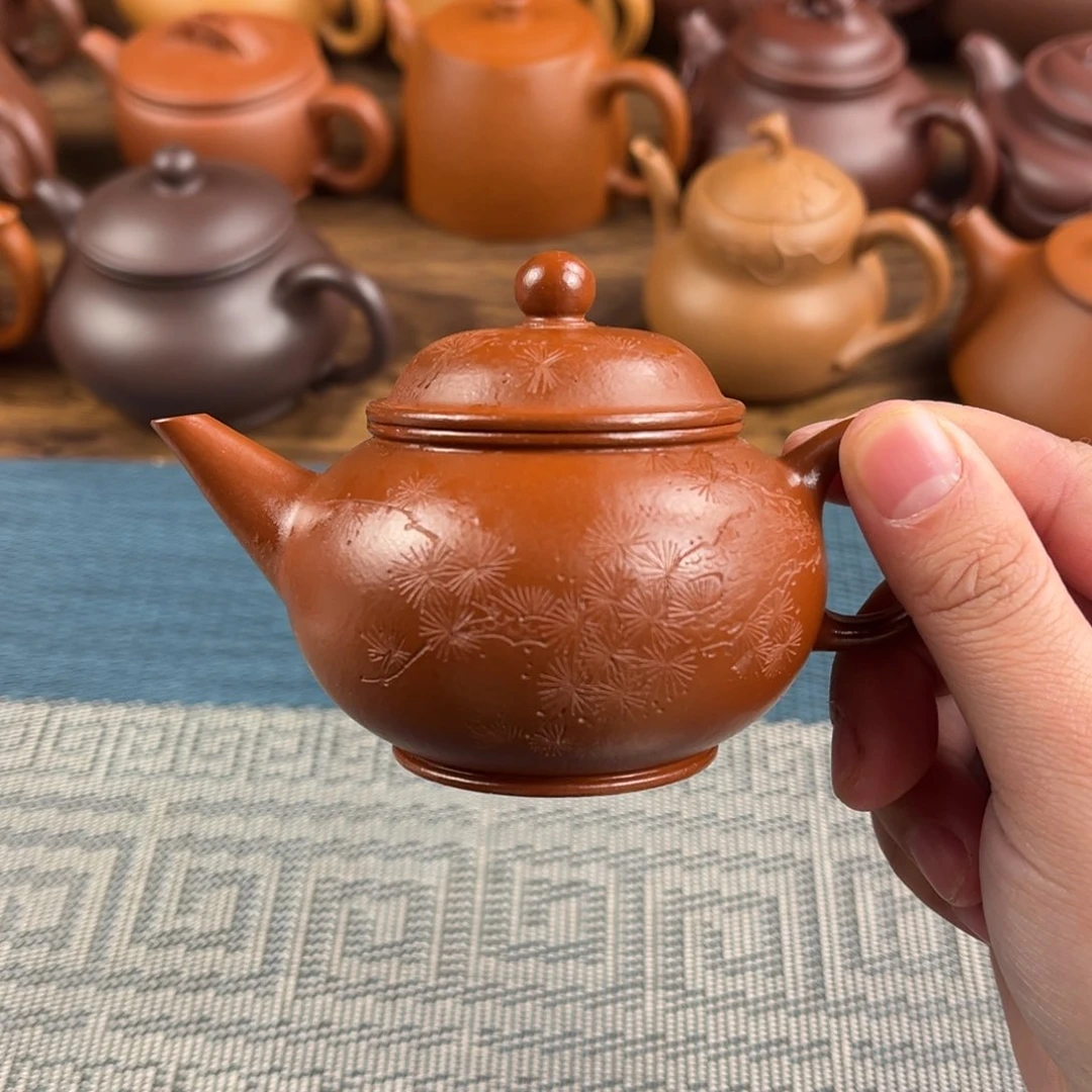 紫砂茶壶手工制作工艺精湛120cc