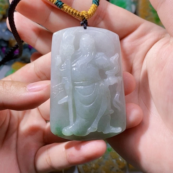 未镶嵌定制翡翠翡翠关羽